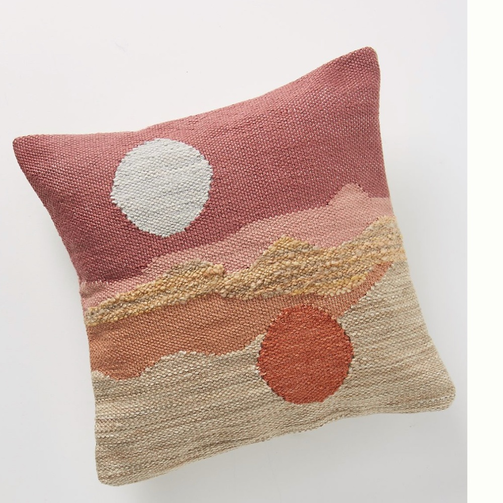 🌻⭐️ Solstice Yin Yang Chic Glam Hipster Art Modern Hippie Boho Farm Deco Pillow